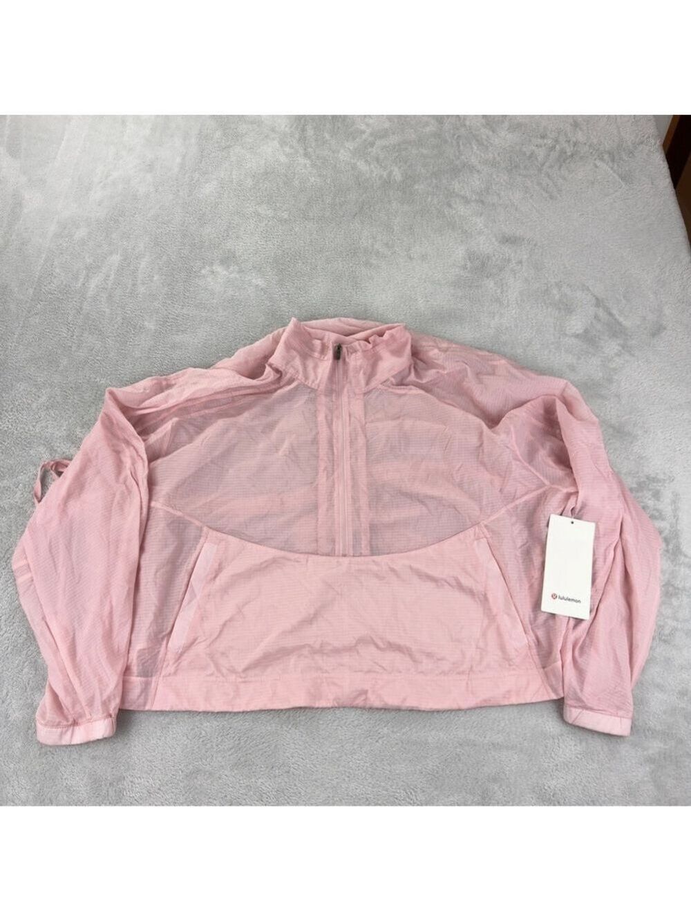 Lululemon Women's Large Lightweight Woven Side-Snap Anorak W3GQYS